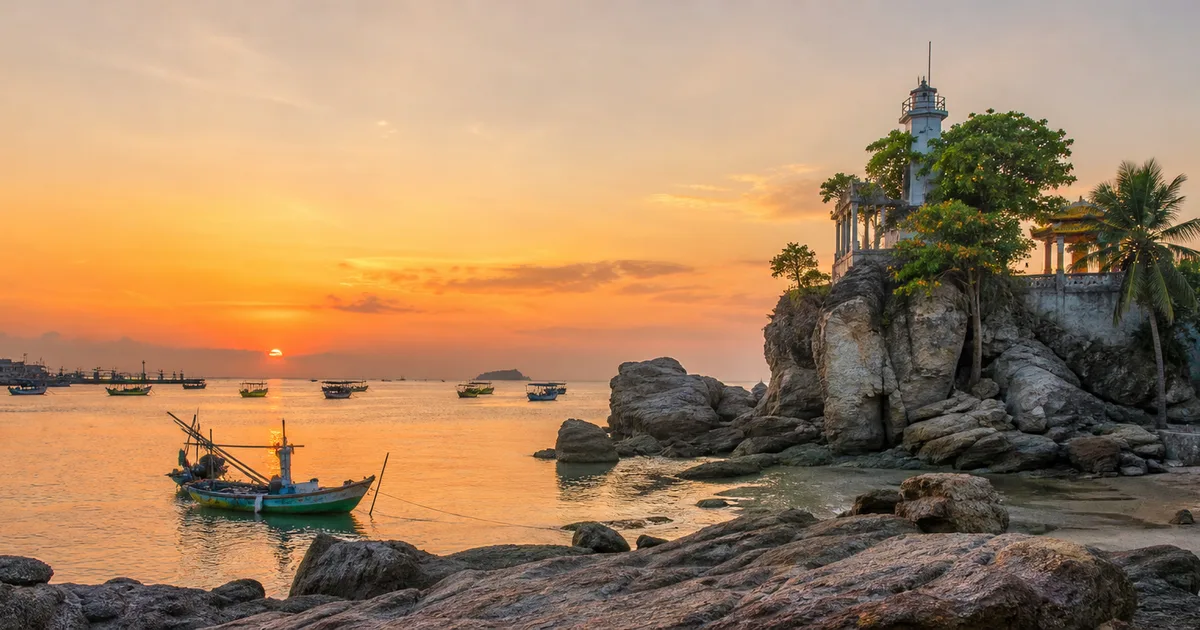 Dinh Cau Sunset Walk Duong Dong — 10-Min Route, Best Photo Spots & the Fishing Boats