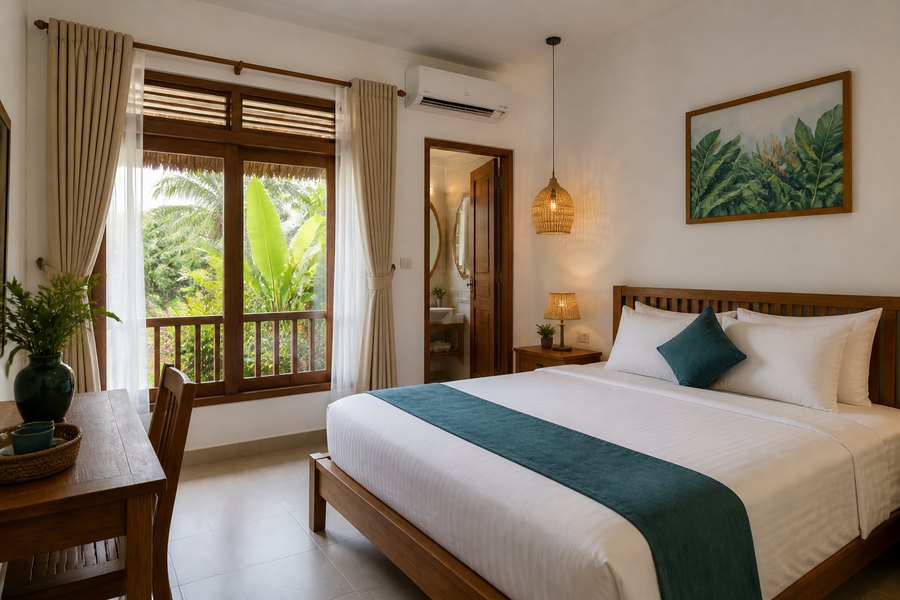 Private room with garden view